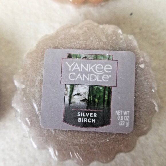 Yankee 4 Wax Tarts Melts sparkling snow lilac blossom seaside woods silver birch - Picture 3 of 6